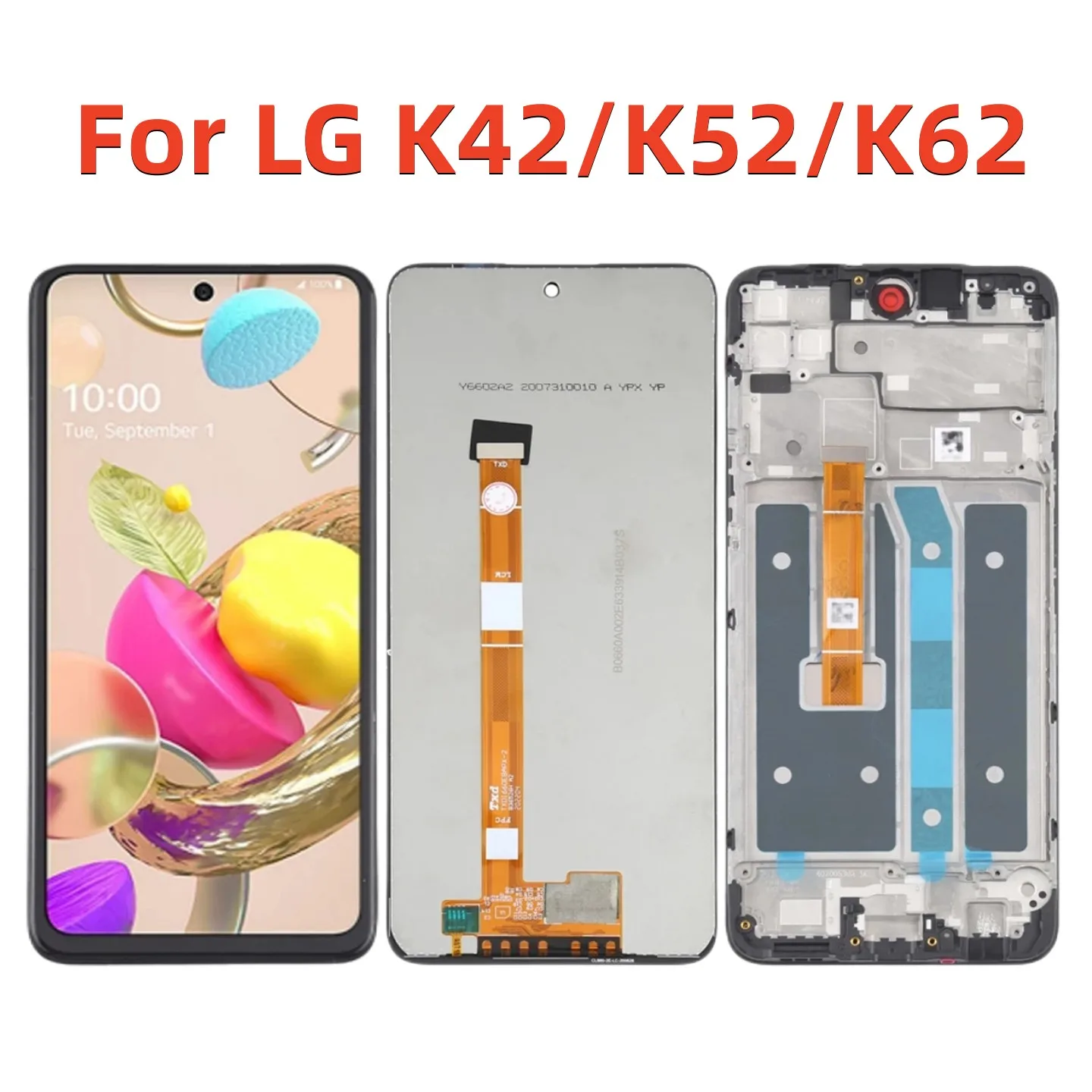 Оригинальный дисплей 6,6 дюйма для замены LG K42 LMK420 K52 LMK520 K62 LMK525 детали ЖК-дисплея