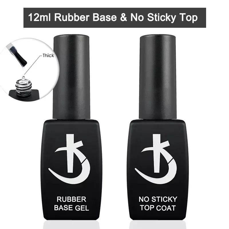 

NEW2023 Thick Rubber Base for Gel Varnish 12ml Semi-permanent Nail Base Coat Gel Nail Polish Manicure UV Varnish Hybrid Nail Pri