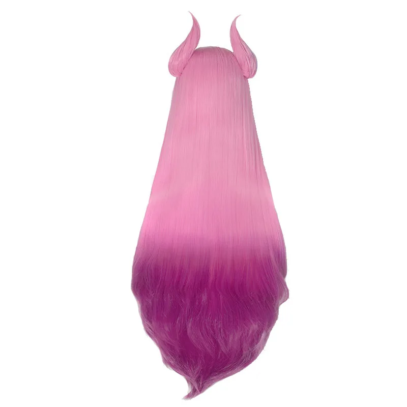 L-email wig Synthetic Hair LOL Star Guardian Kaisa Cosplay Wig Women 100cm Long Straight Mixed Color Heat Resistant Wigs