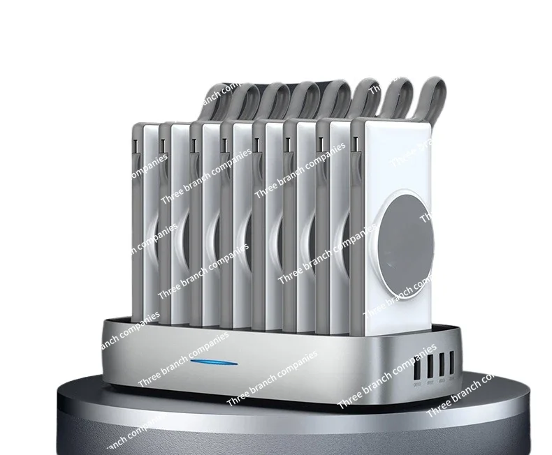 Комплект Power Bank бизнес-блок питания зарядная станция с кабелем 10000 мАч магнитная