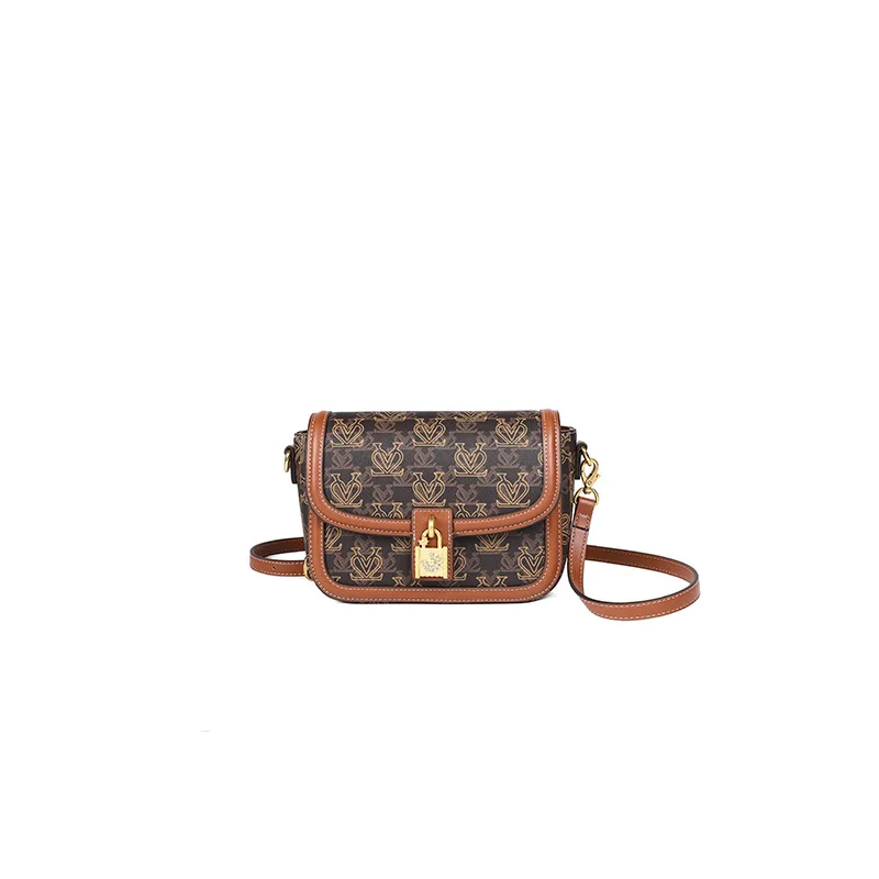 

2023 New Presbyopia Women's Bag Fashion One Shoulder Messenger Rhombus Saddle Bag High-end Niche Design Bag