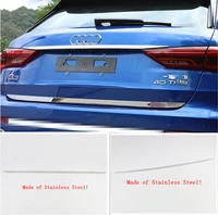 for audi q3 2019 2022 upper rear tailgate trunk tail door back door overlay strip cover trim stainless steel accessories