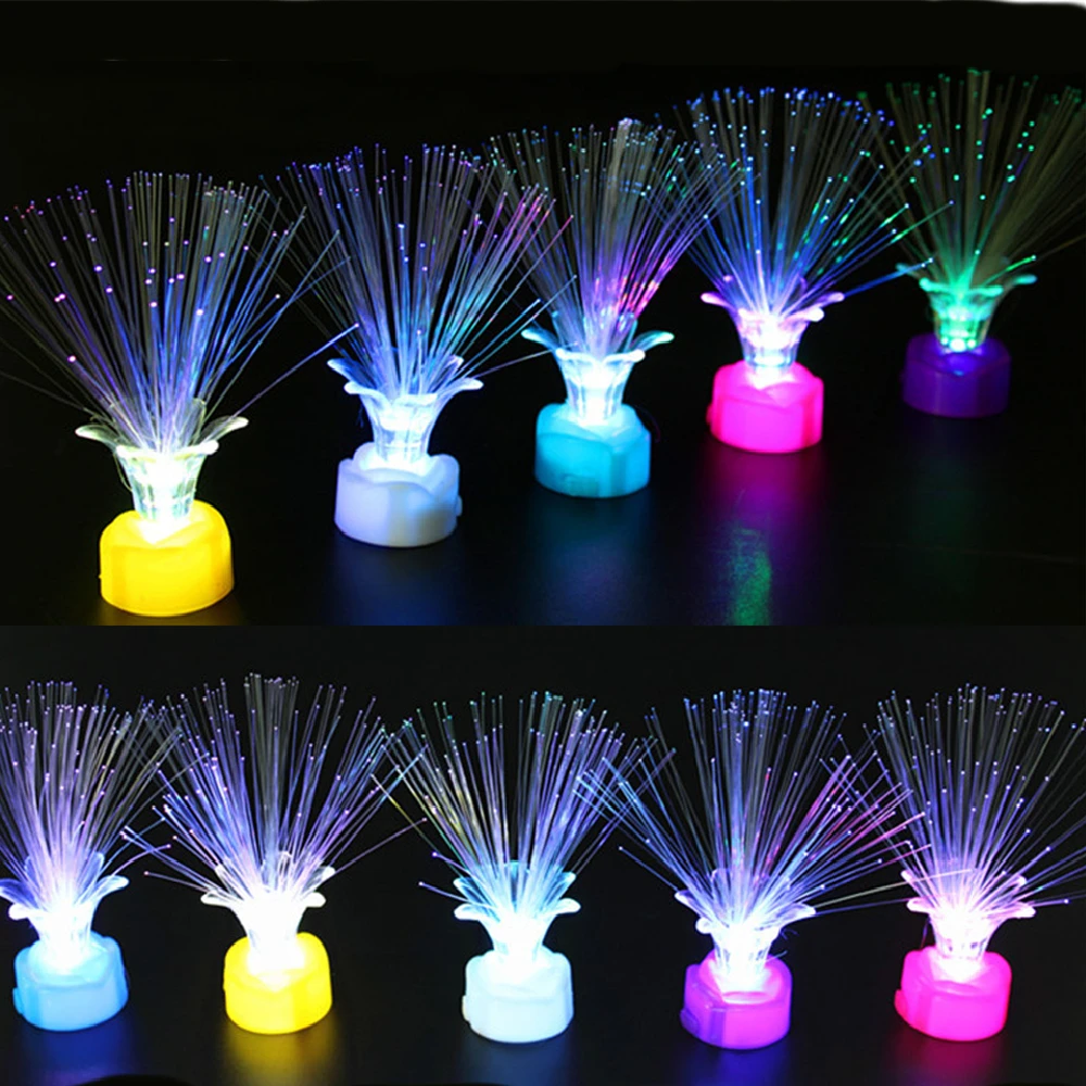 

10PCS Plum Shape Holiday Atmosphere Lights LED Fiber Optic Lamp Lanterns Starry Sky Wedding Party Decoration Home Furnishing