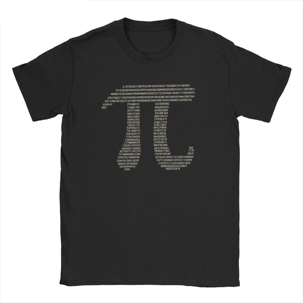 Men's PI Inside Number Math T Shirts Cotton Clothing Novelty Short Sleeve Crewneck Tees Gift Idea T-Shirt