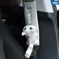 fit cartoon car sefety seat belt cover child soft seat belt shoulder pad protection plush padding car ccessories cute