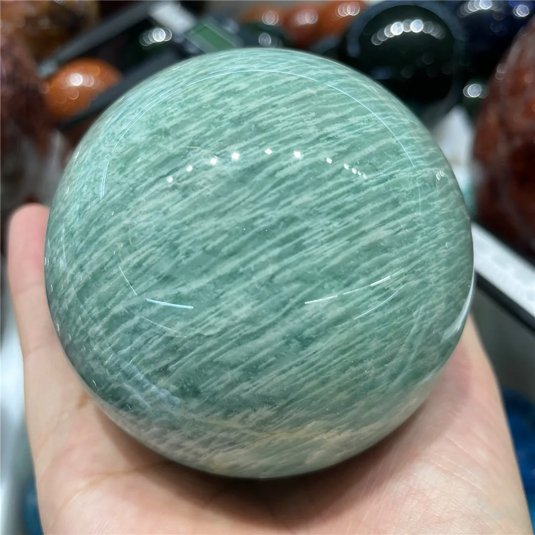 

Хрустальные шары амазонит 7-10 см