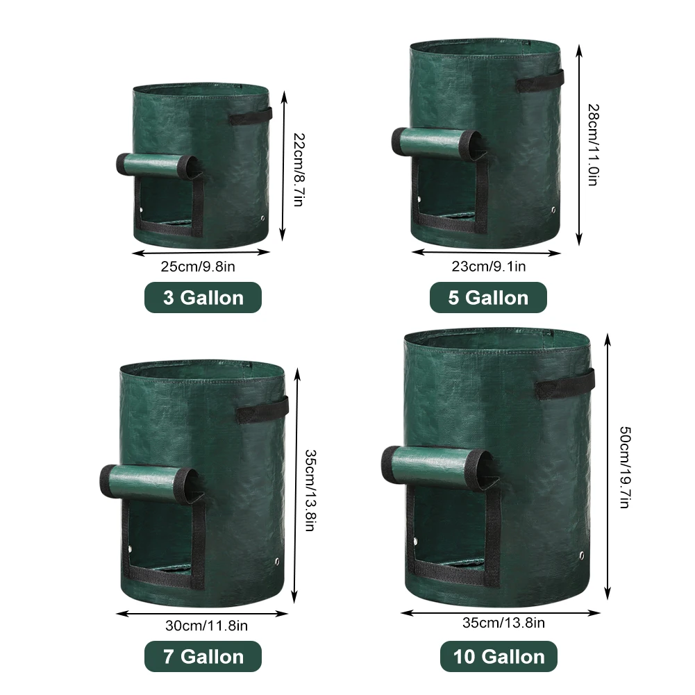 Мешок для выращивания картофеля 3/5/7/10 галлонов полиэтиленовый мешок посадки