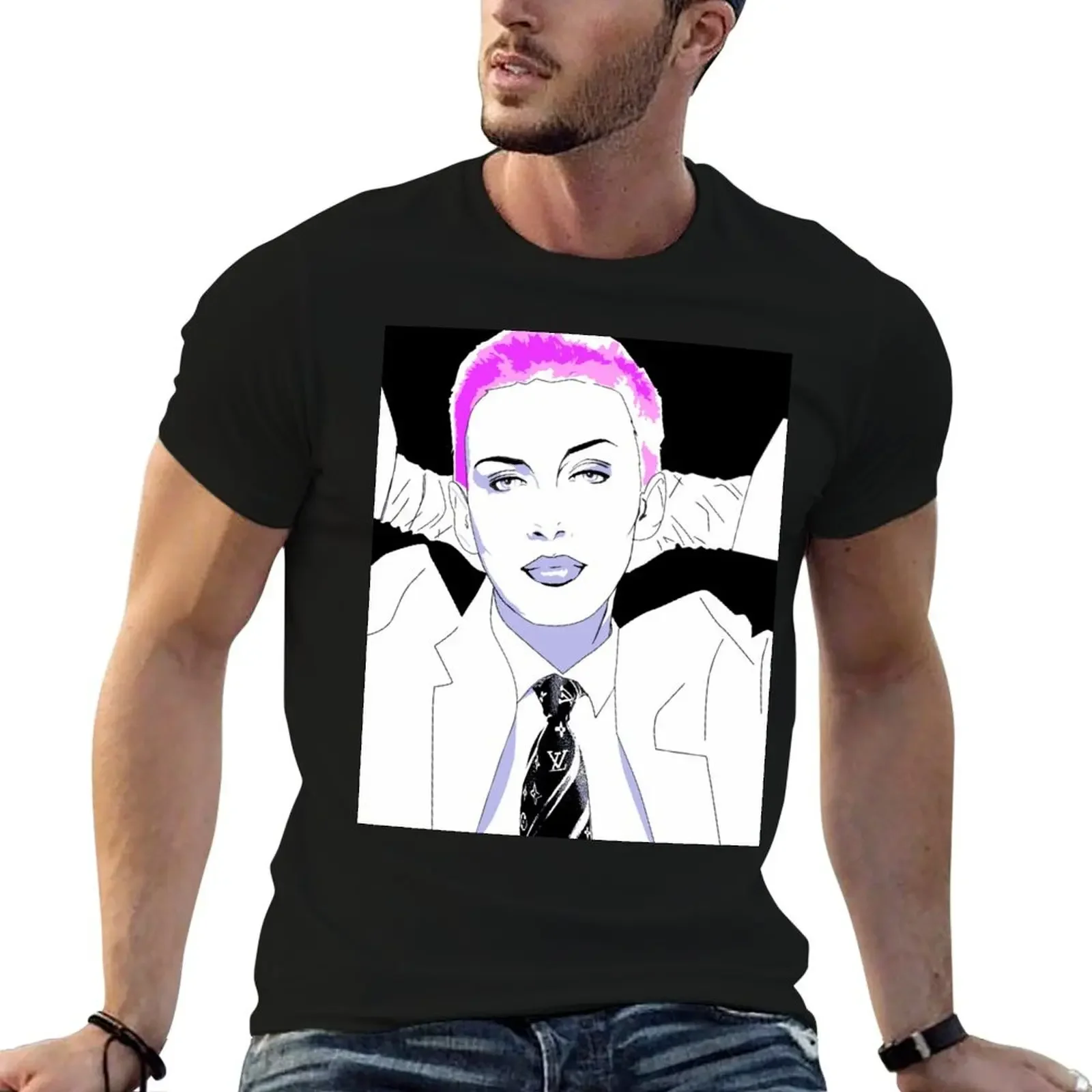 Annie Lennox Purple T-Shirt boys animal print plain anime t shirts heavyweight for men