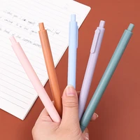 0 5mm black ink fine point simple press gel pens student writing drawing signing pen school office stationary supplies