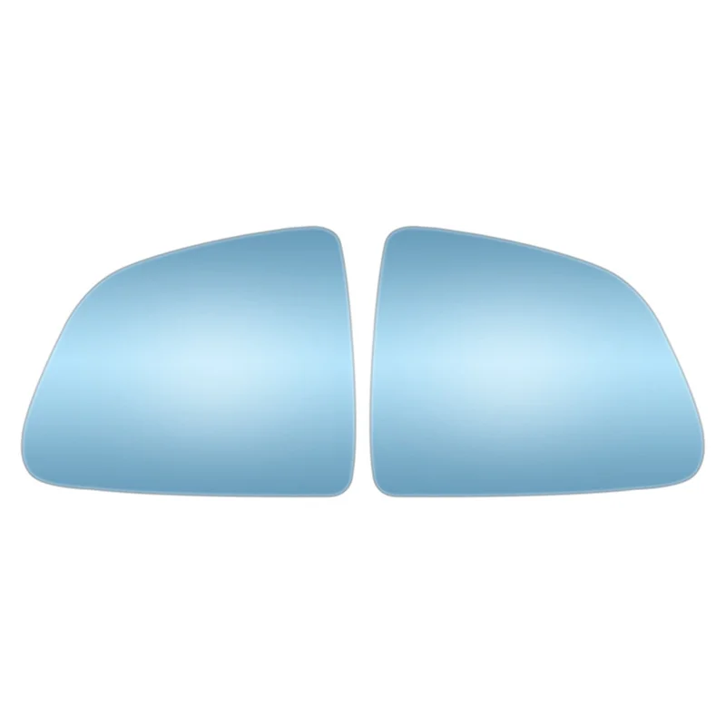 

1 Pair Blue Side Rearview Mirror Lens Wide View Anti Glare Heated Mirror Glass for Tesla Model Y 2019-2022