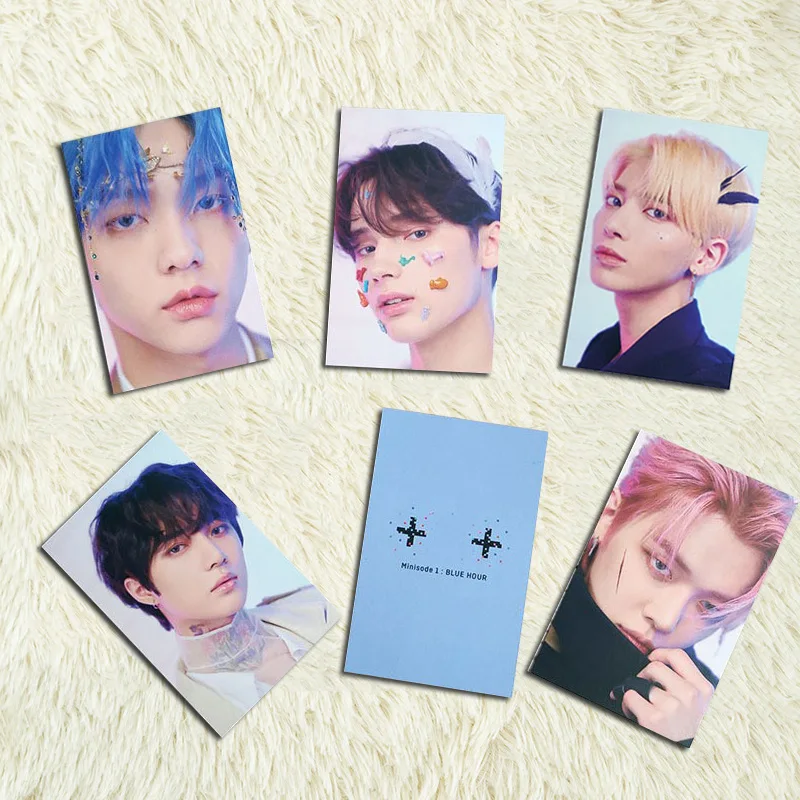

5PCS Kpop Photocards TXT Minisode:1 Blue Hour Temptation FREEZE Album LOMO Card BEOMGYU SOOBIN YEONJUN TAEHYUN Kpop Accessories