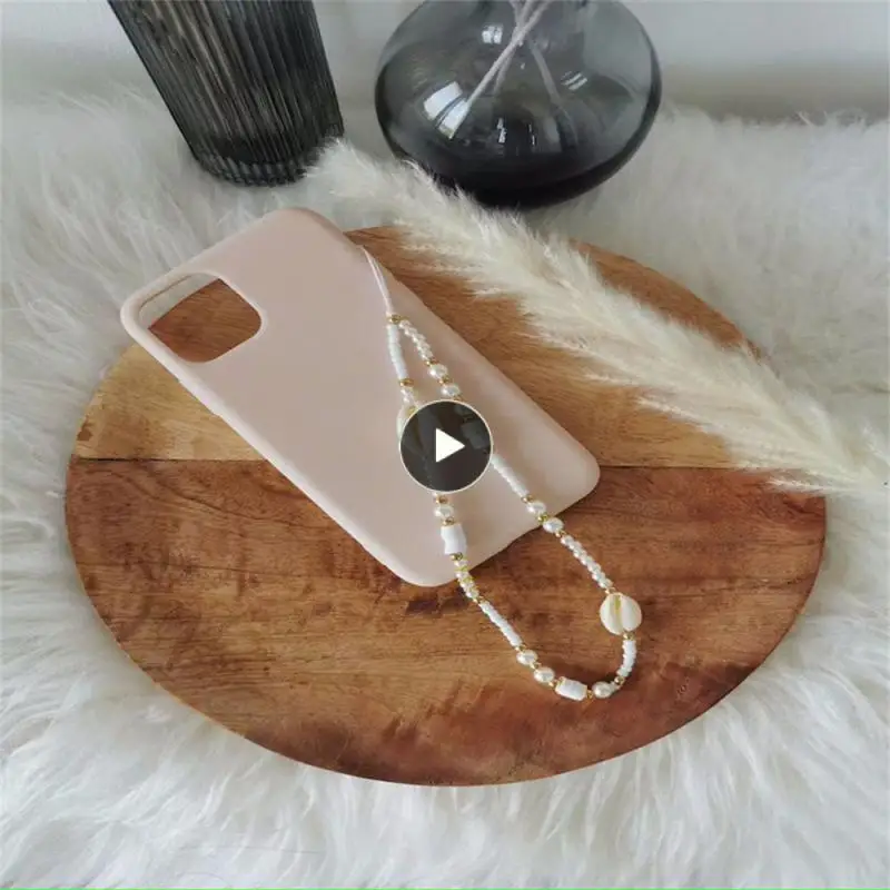 

Five-pointed Star Pearl Beautiful Fashion Mobile Phone Durable Letters Shell Simple Natural Lanyard Practical Portable