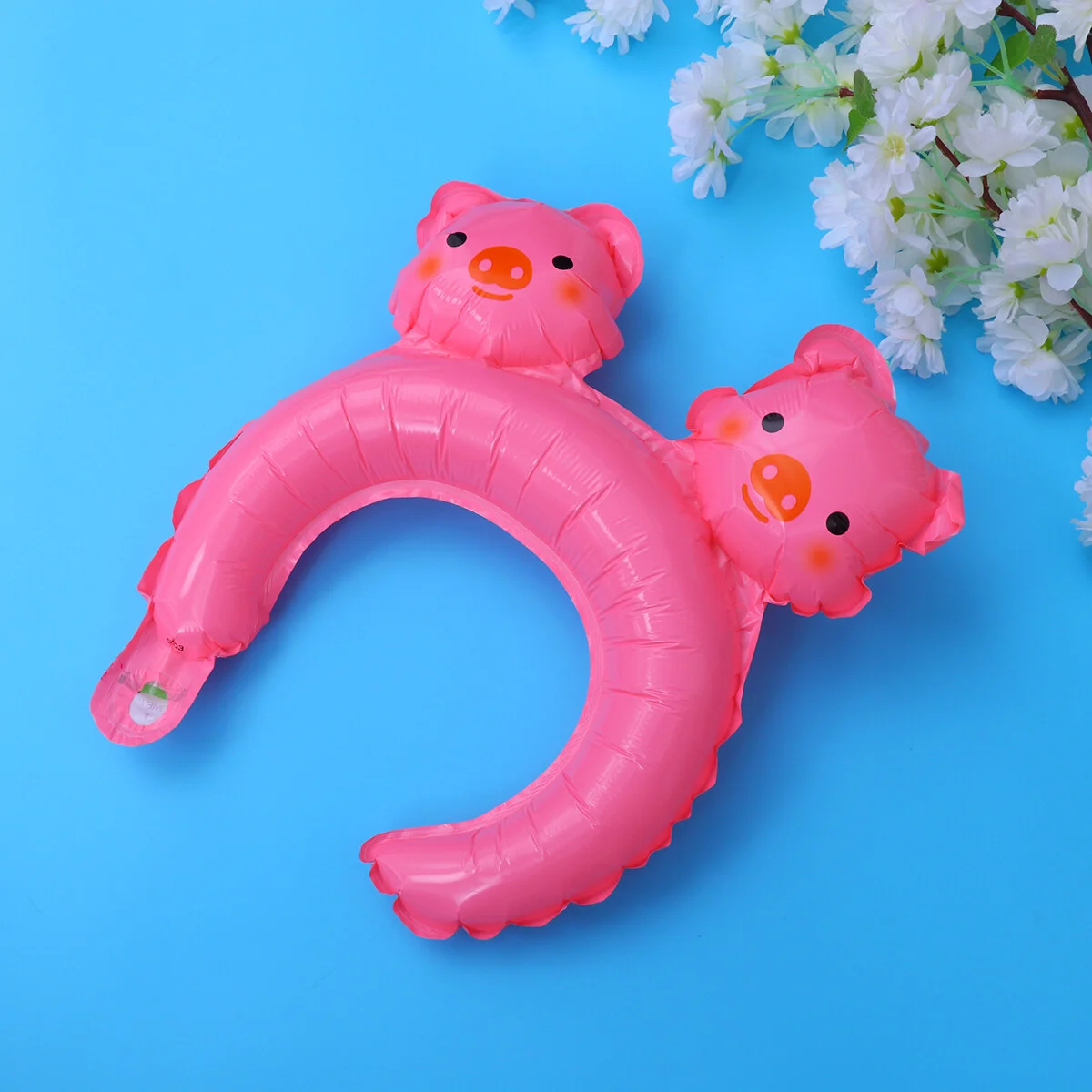 

24pcs Cartoon Animal Design Aluminum Foil Balloons Creative Hair Hoops Shape Balloon Birthday Children's birthday decoration