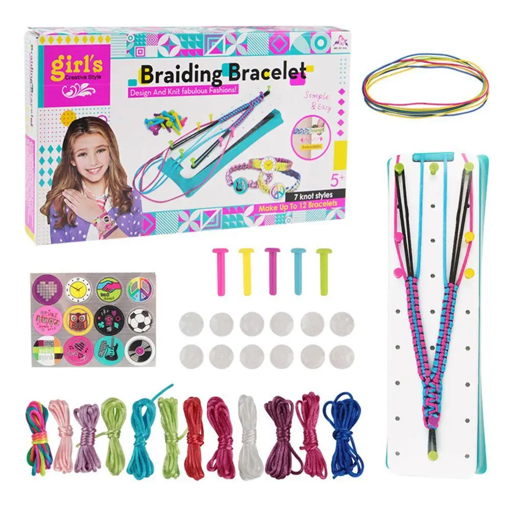 

Children Friendship Bracelet Making Kit Diy Braiding Bracelet Jewelry Arts Crafts Toys Party Favors For Girls