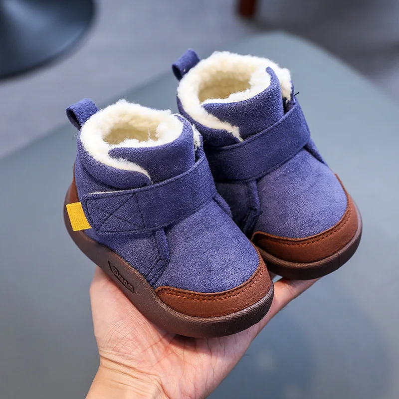 Toddler Baby Boots Winter Boys Girl Warm Baby Snow Boots Plush Soft Bottom Infant Shoes Newborn Baby Outdoor Sneakers Kids Shoes enlarge