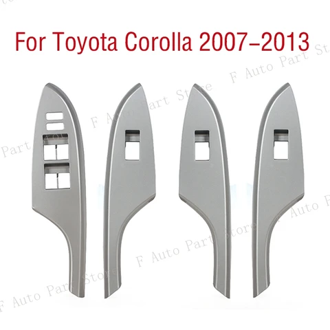 Для LHD для Toyota Corolla 2007 2008 2009 2010 2011 2012 2013, электрический переключатель управления подъемом окна, панель, крышка, рамка