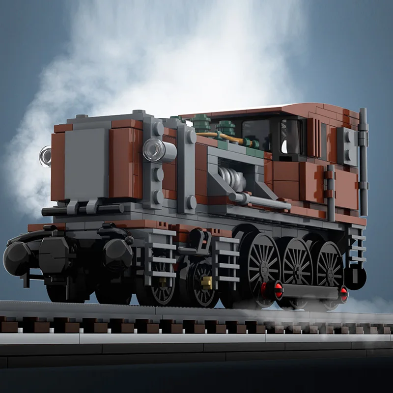 Детские игрушки 414 шт. MOC высокотехнологичный локомотивный поезд Модульные
