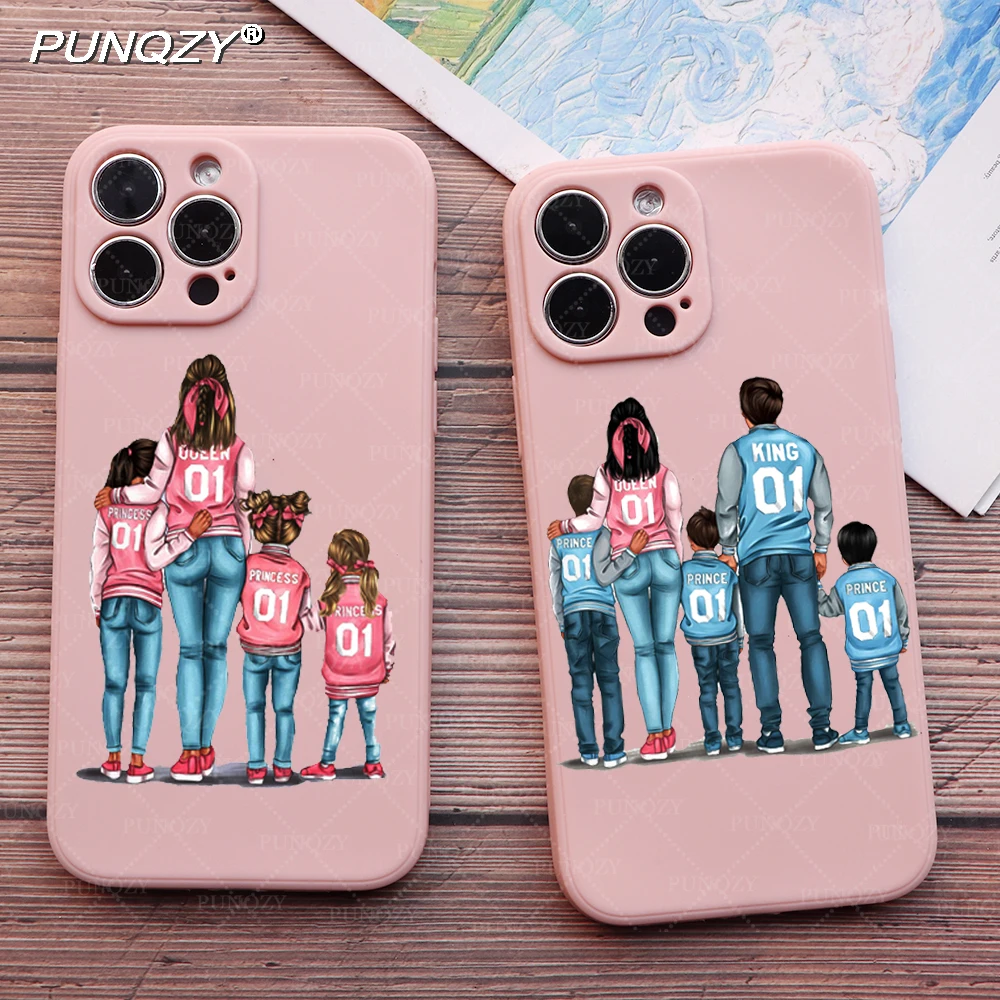 

PUNQZY MaMa Of Girl Boy And Mom Cute Phone For XIAO MI 10 Lite K30 PRO 11 12 PRO Redmi NOTE 8 9 10 11 K40 9A MIX4 Soft TPU Cover