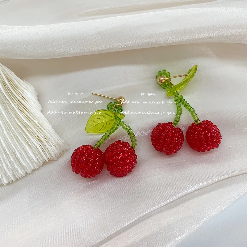 

Sweet Girl Cute Acrylic Earrings for Women Temperament Fruit Pendant Earrings 2022 New Fashion Jewelry