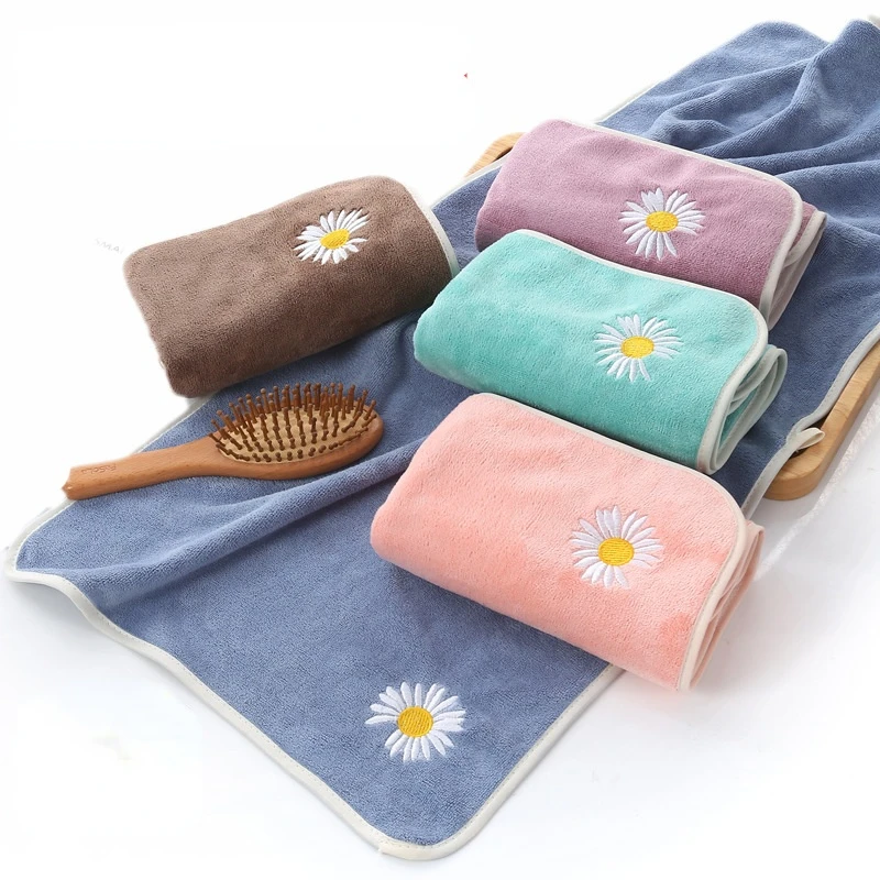 

5pcs Microfiber Strong Absorbent Towel Household Face Towel Beauty Face Towel 73x33cm Hand Towels