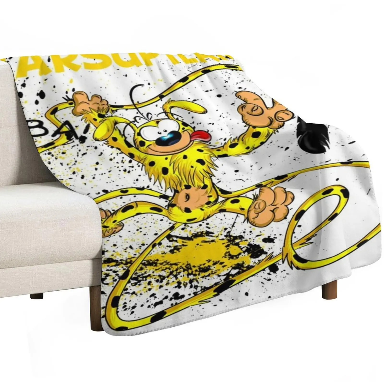 Фото Плед Marsupilami - Houba, устойчивый к пятнам, уютный и теплый плед №2