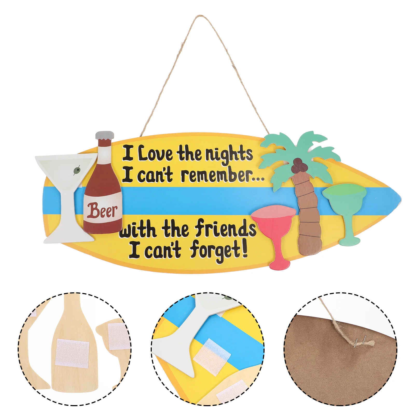 

Sign Welcome Wall Hanging Beach Home Ocean Signs Decor Door Themed Ornament Nautical Plaque Coastal Decorative