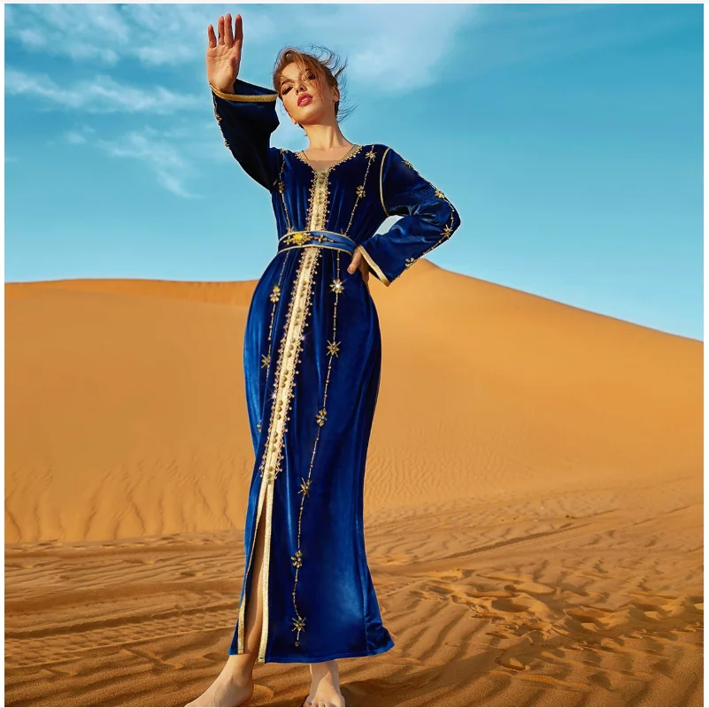 Рамадан Eid Mubarak арабский абайя Дубай Турция ислам индийское мусульманское платье женское длинное платье для молитвы женский кафтан