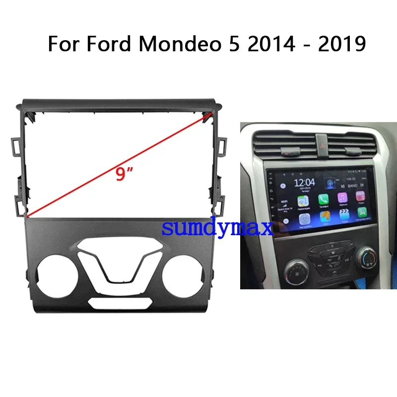 9inch car panel Trim Dashboard Panel Kit for ford mondeo Fusion 2013-2017 big screen Android Radio Dask Fascia