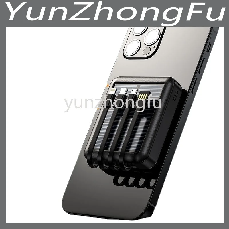 

Блок для зарядки на солнечной батарее 20000 мА с кабелем, Мини Большая емкость, быстрая зарядка, мобильная энергия, универсальный внешний