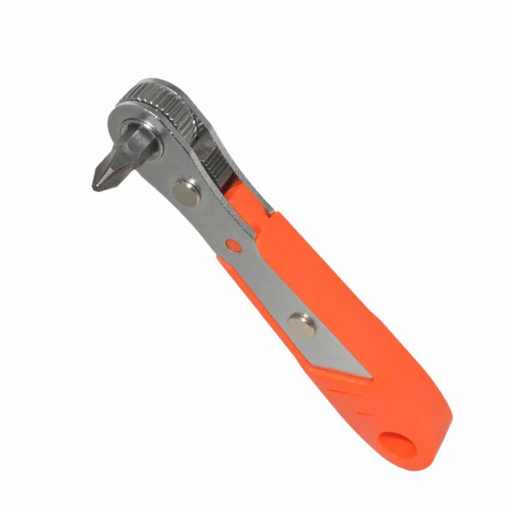 

11pcs Ratchet Wrench Set With Screwdriver Bit Right Angle High Torque Magnetic Quick Release 90 Degree Reversible Close Quarter