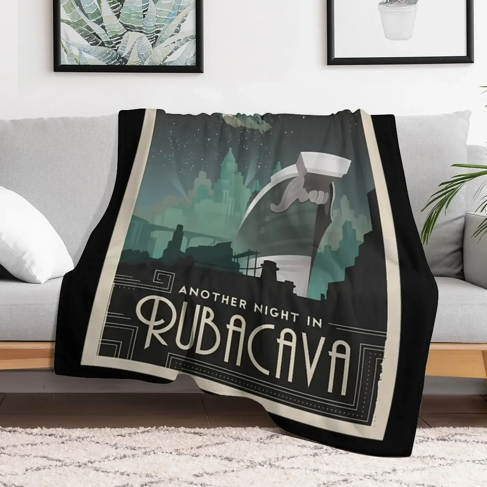 Фото Плед Grim Fandango Travel s - Rubacava, теплый и удобный плед, подарок для родителей и друзей №5