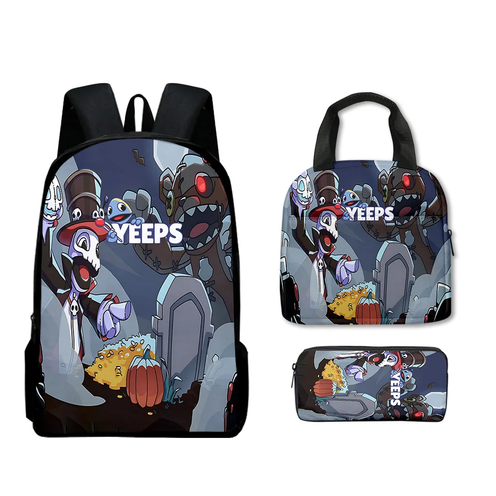 Harajuku популярные забавные Yeeps Hide and Seek 3D принт 3 шт.компл. школьные сумки для ноутбука рюкзак сумка для обеда пенал (art.: 3920cbcd1f28b) - 3920cbcd1f28b