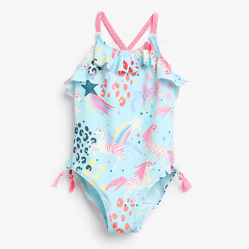 Купальник для девочек бикини маленьких летний детский купальный костюм пляжная