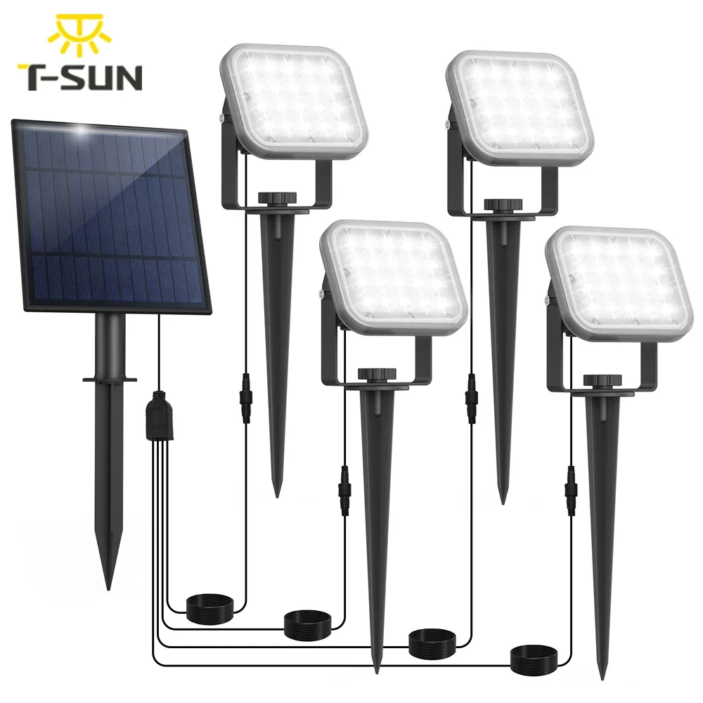 T-SUN Solar LED Light Outdoor Solar Lamp Wall Lamp Waterproof Solar Garden Light Outdoor Sunlight Garden Decor Landscape Light