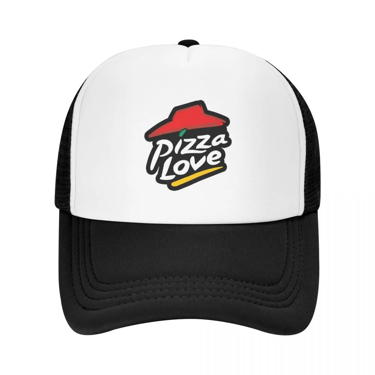 Pizza Love Hut Забавная пародия Кепка Модные сетчатые бейсболки Регулируемая шляпа