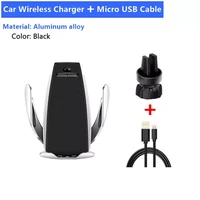 car wireless charger stand air outlet multifunction phone holder auto wireless charging bracket smart sensor automatic clamping
