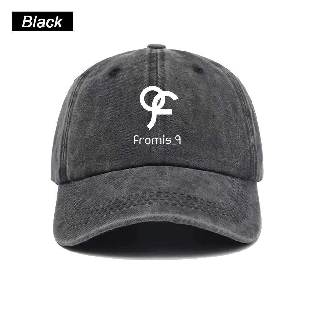 Фото Бейсболка Kpop fromis_9 Flover с принтом, в стиле тракер, унисекс, хлопковая, уличная одежда, корейская мода, летняя шляпа от солнца №2