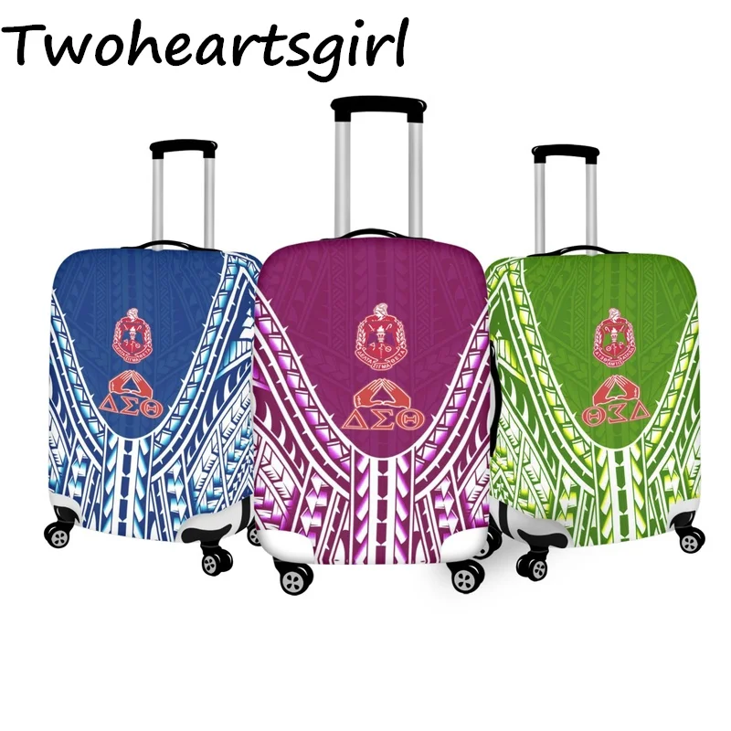 

Twoheartsgirl Delta Sigma Theta Luggage Protective Cover Apply to 18''-32'' Inch Elasticity Suitcase Covers Travel Accessories