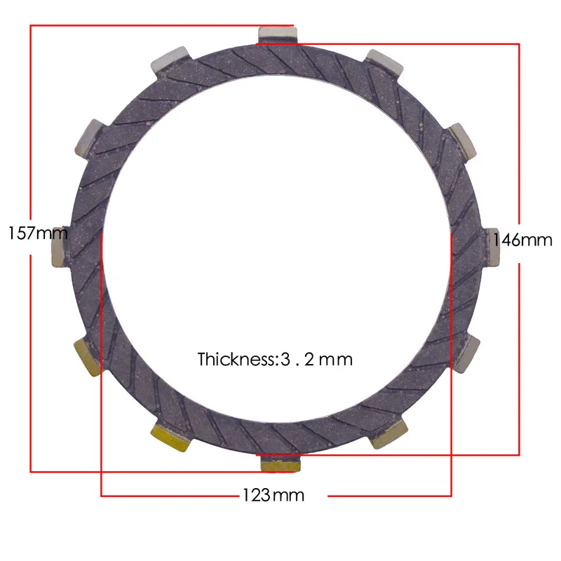 

Motorcycle Friction Clutch Plates Engine Part Clutch Disc For KAWASAKI ZZR400 Clutch Kit ZZR 400