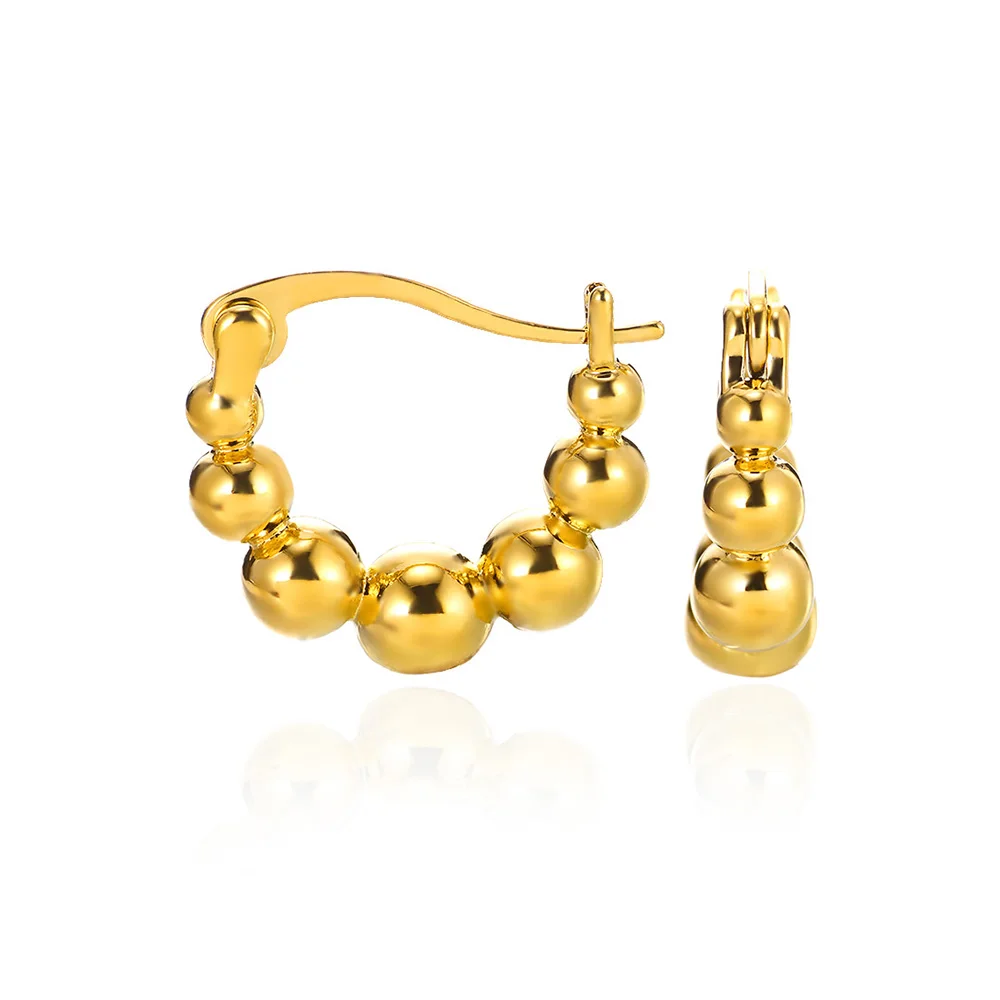 Крошечные серьги-кольца из бисера для женщин Модная бижутерия круглые серьги