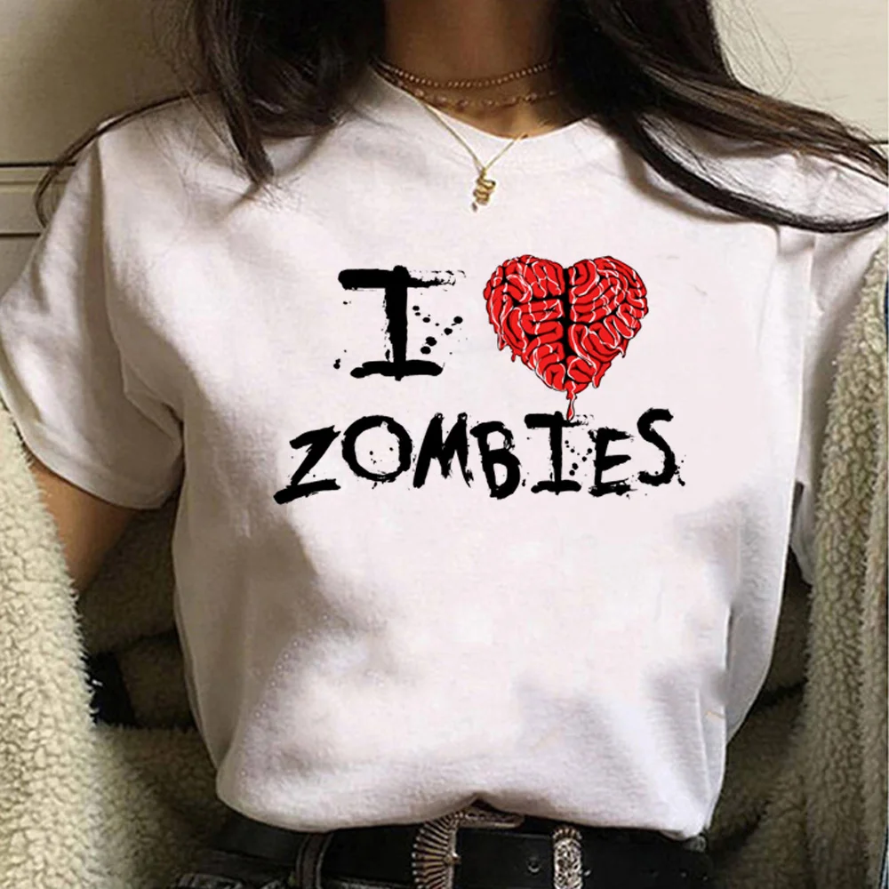 

the Walking Dead Tee women Y2K anime tshirt female manga clothes
