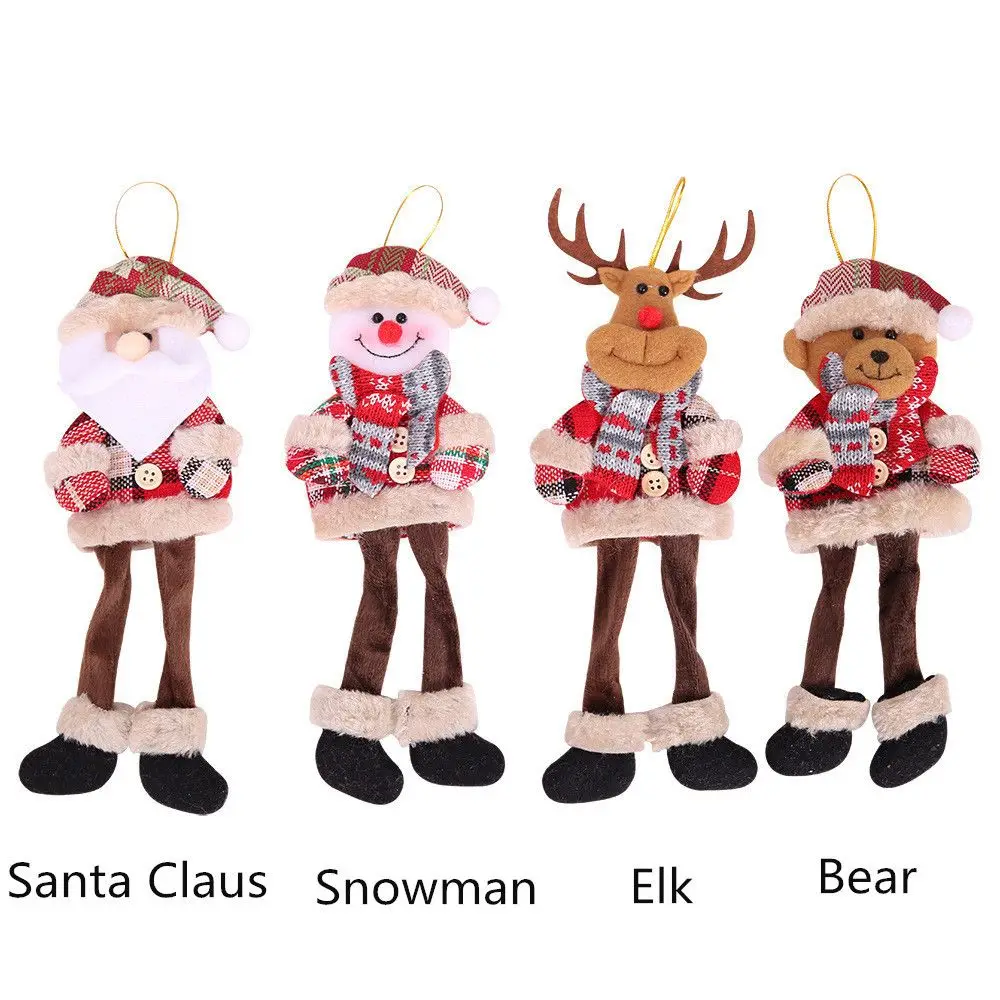 Рождественские милые куклы Санта-Клаус/Снеговик/Лось фотоаксессуары для дома