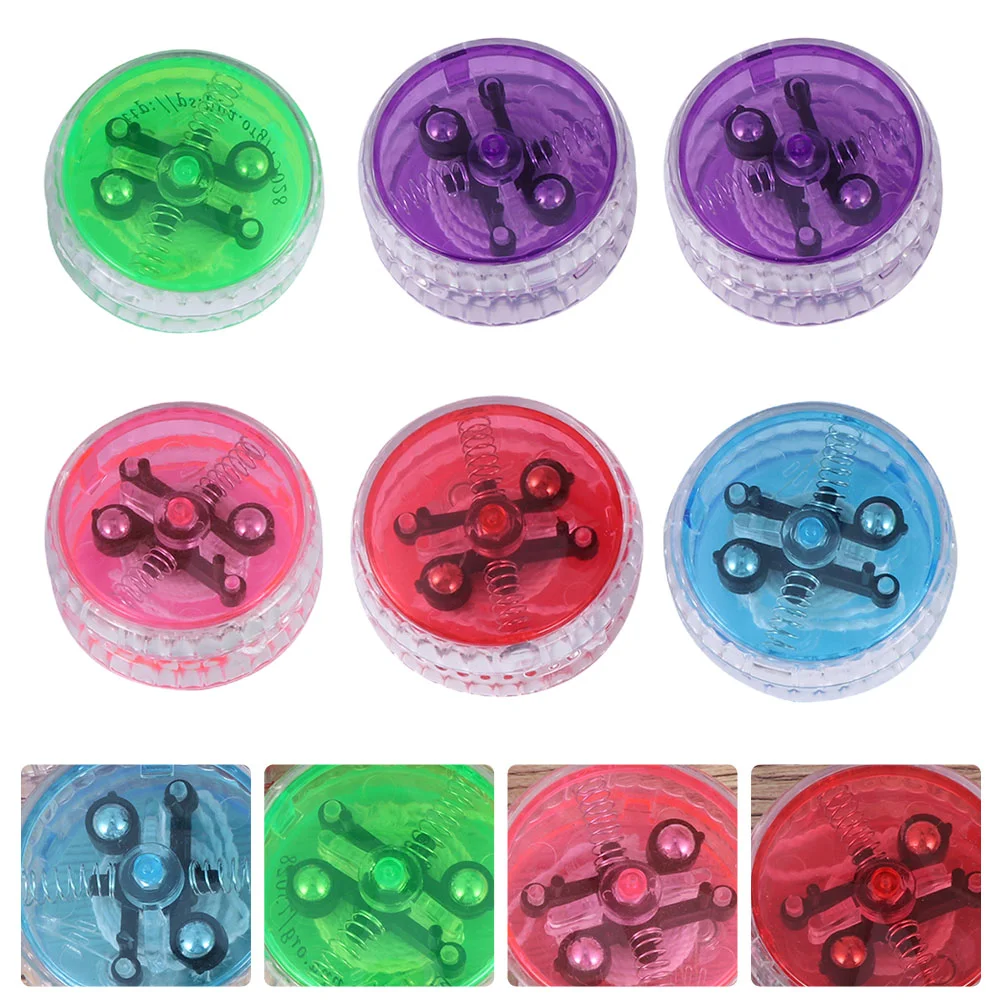 

6Pcs Light Yoyo Toys Bearing Yoyo Kids Bearing Yoyo Yoyo Party Favors for Kids Adults LED String Tricks Toys