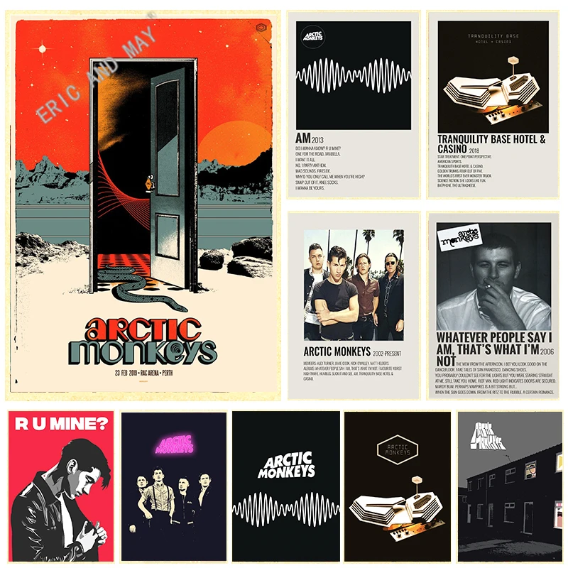 Альбом музыкальный в ретро стиле, фотостудия, Алекс Тернер, постер, эстетические арктические обезьяны, настенное художественное украшение, кавайное украшение для комнаты, холст