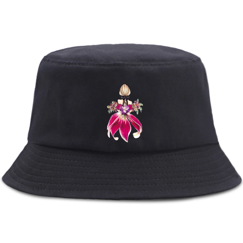 

Шляпа в стиле Харадзюку женская, красивая уличная Складная Панама с цветами для девушек, кепка рыбака, Солнцезащитная Панама в стиле унисек...