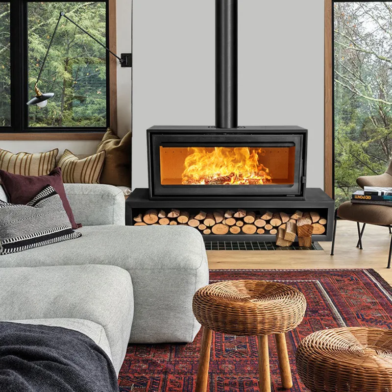 Новейшая индивидуальная современная чугунная настоящая огненная дровяная