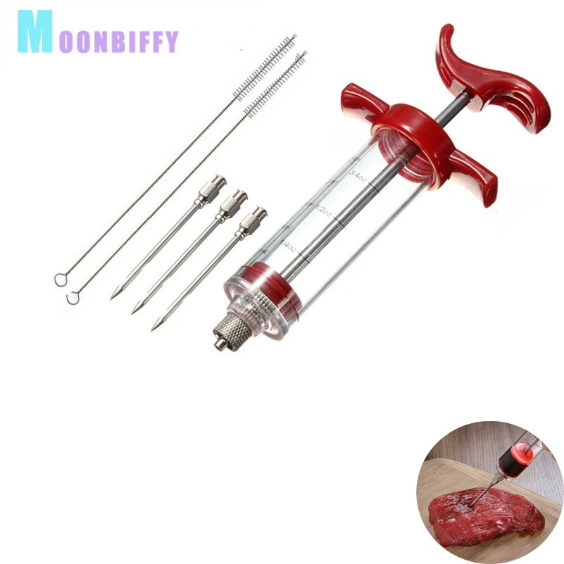 

Пищевые полипропиленовые иглы из нержавеющей стали, стандартный набор для барбекю, мяса, аксессуары для соуса, маринада, шприц, аксессуар