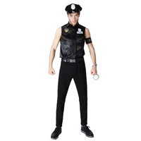 adult mens police uniform policeman police fancy dress