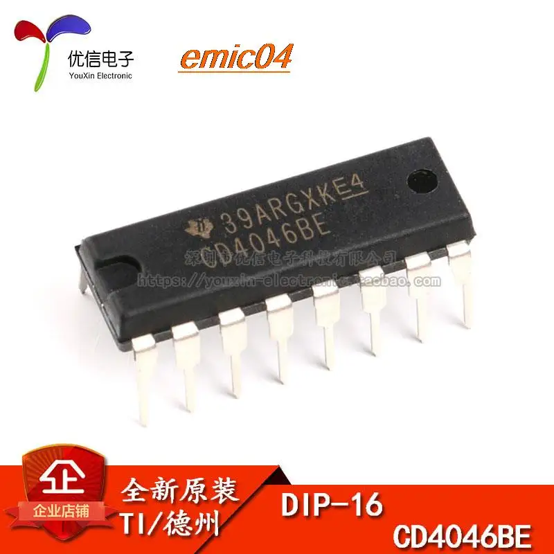 

10 шт. оригинальный запас CD4046BE DIP-16