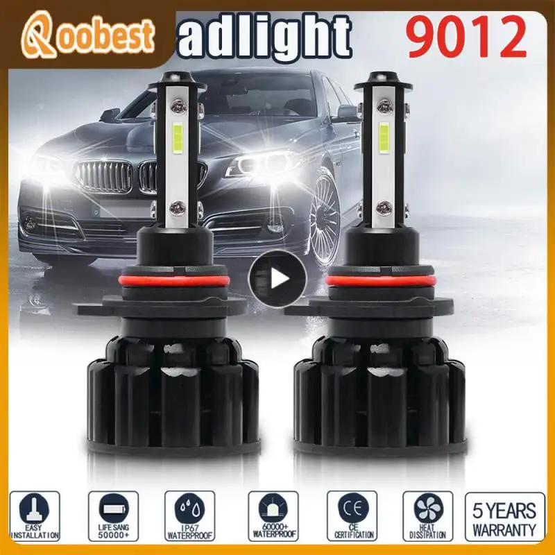 

6500k Practical Auto Lights Lamp Bulb Superbright Car Led Headlight Waterproof Fog Light Car Accessories 9012 Multifunctional